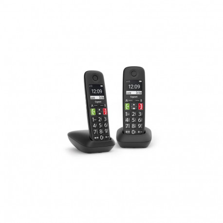 Gigaset E290 Duo Analog telephone handset Caller ID Black