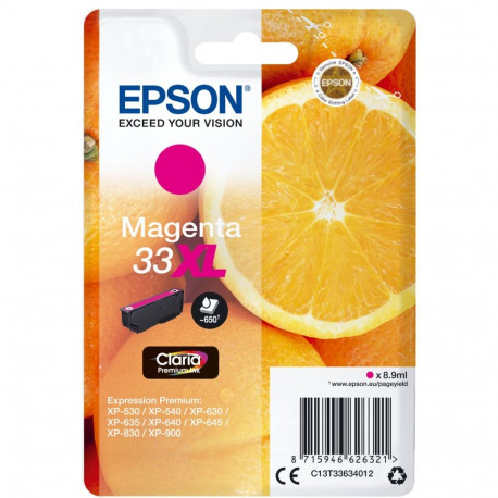 Epson Ink Magenta No 33XL Epson33XL Epson 33XL (C13T33634012)