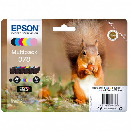 Epson tindikassettide komplekt 378 (C13T37884010)