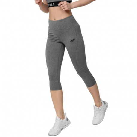 Spodnie funkcyjne damskie 4F średni szary melanż H4Z22 SPDF350 24M M