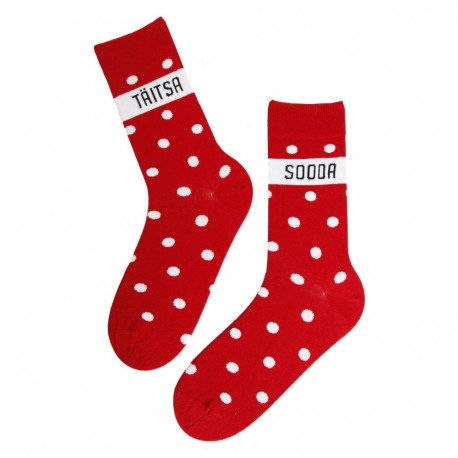 SOKISAHTEL TÄITSA SOODA punased puuvillased sokid 444, 446