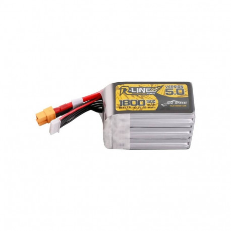 Lipo Tattu R-Line Version 5.0 1800mAh 22.2V 150C 6S battery with XT60 connector