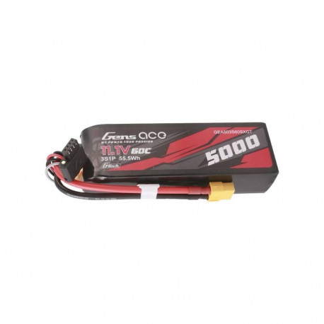 Gens ace G-Tech 5000mAh 11.1V 60C 3S1P Lipo With XT60 Plug