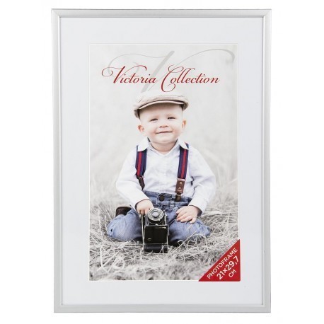 Photo frame Aluminium 21x30, silver matte