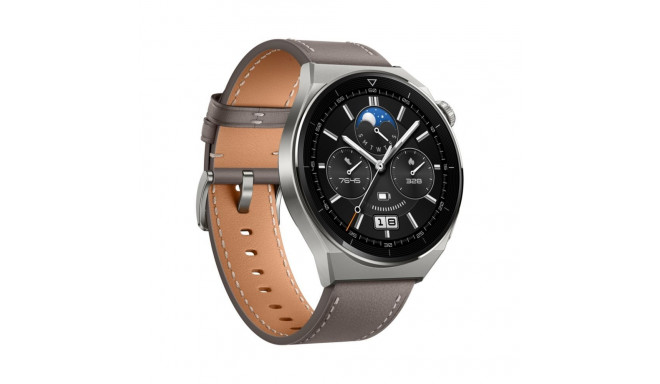 Huawei Watch GT 3 Pro 46mm Leather Strap Gray