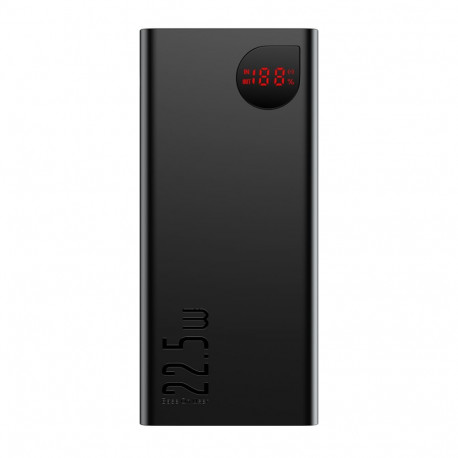 LiPo Powerbank 40000mAh 22.5W 3xUSB + USB-C Adaman black BASEUS