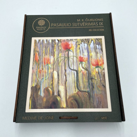 Puzzle - M.K. Čiurlionis Pasaulio sutvėrimas IX 300 Pieces Wooden 36.5x30.5 cm