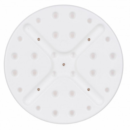 Bathroom Furniture - Round Aluminium Shower Stool Height-Adjustable 110 kg White/Grey