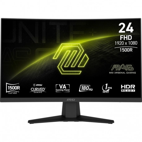 Monitor - MSI MAG 244C 23.6" FHD 1920x1080 180Hz 1ms Curved, Black