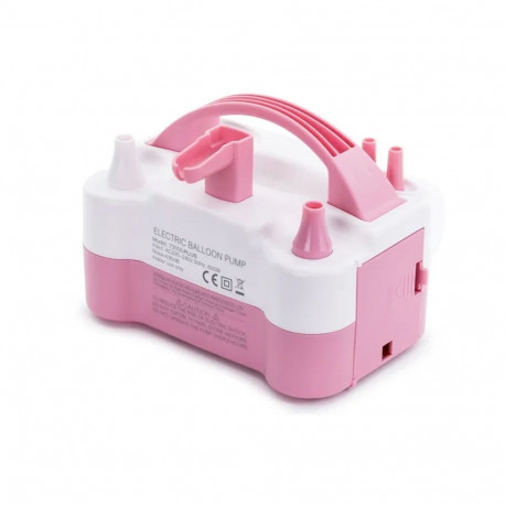 PartyDeco õhupallipump, elektriline, 220 V, roosa