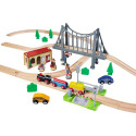 Eichhorn train set with bridge (55 pieces)