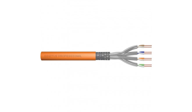 Digitus Professional Cat7 S/FTP installation cable simplex, Dca (orange, 25 meter roll)