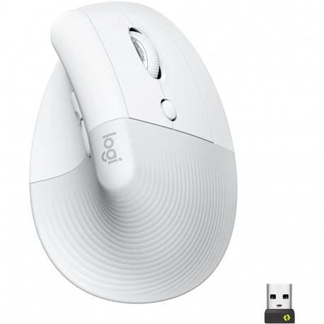 Logitech Lift, Mouse (white/light grey, Logi Bolt, Bluetooth, Windows/macOS/iPadOS)