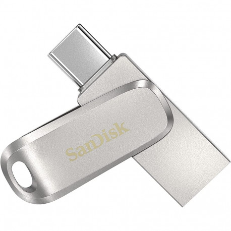 USB-mälupulk Ultra Dual Drive Luxe 1TB USB-A 3.2 Gen 1 USB-C 3.2 Gen 1, hõbe