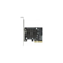 DeLOCK PCIe 5P SATA x4 LP 90498