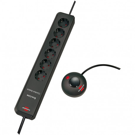 Brennenstuhl Eco Comf. Switch grey 6x