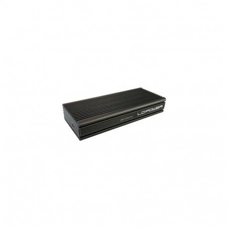 LC-Power LC-M2-C-NVME-2X2 storage drive enclosure SSD enclosure Black M.2