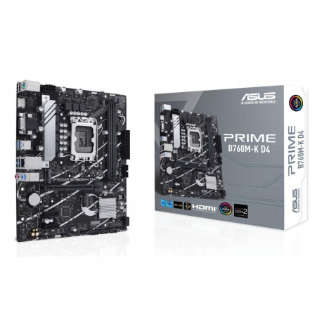 Mainboard|ASUS|Intel B760 Express|LGA1700|Micro-ATX|Memory DDR4|Memory slots 2|2xPCI-Express 4.0 1x|