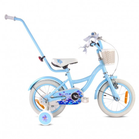 Rower 16 cali Flower bike NIEZAPOMINAJKA - niebieski