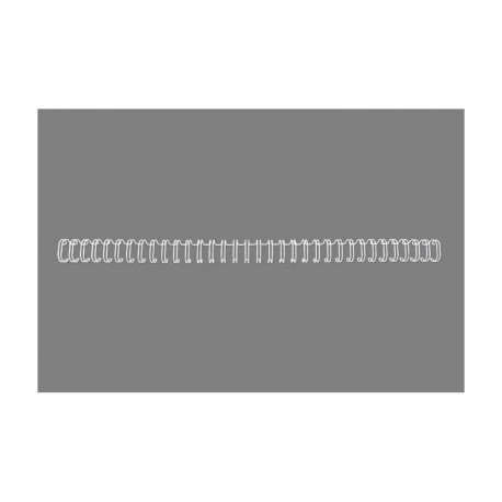 Köitespiraal traat 3:1 (34-auguga), nr5, 8mm, valge, kuni 50 lehte, 1pk (pakis 100tk)