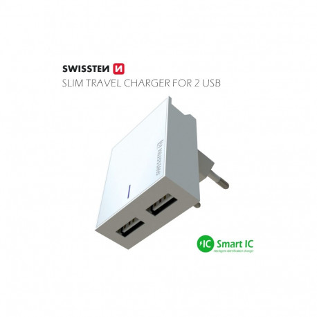Swissten Premium Travel Charger 2x USB 3А 15W