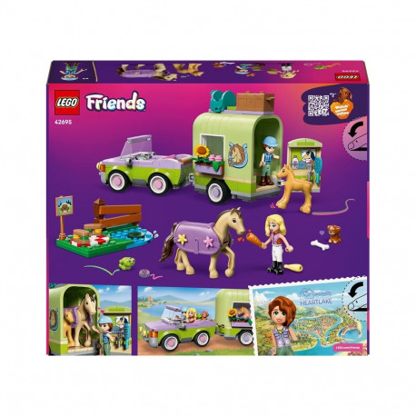 CONSTR LEGO HORSE&BABY FOAL TRAILER42695