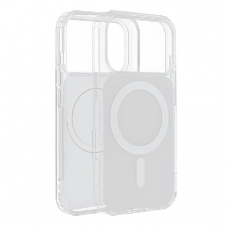 Case for Samsung A37 Clear Fusion Mag Cover compatible with MagSafe white