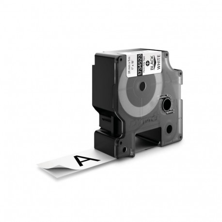Label Tape - Dymo Rhino Schriftband Professional Glossy Black White