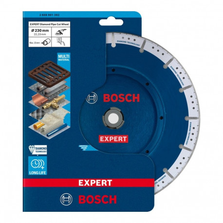 Diamanttrennscheibe EXPERT Diamond Pipe Cut Wheel, Ø 230mm (Bohrung 22,23mm)
