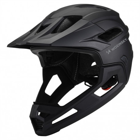 Wozinsky Lightweight Full Face Bike Helmet L - Black
