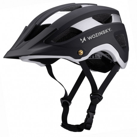 Wozinsky lightweight MTB bike helmet L - black and silver