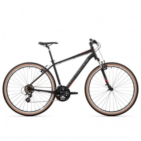 Maastikuratas Rock Machine Crossride 100 Matte Black/Grey/Red (Ratta suurus: 29 Raami suurus: L)