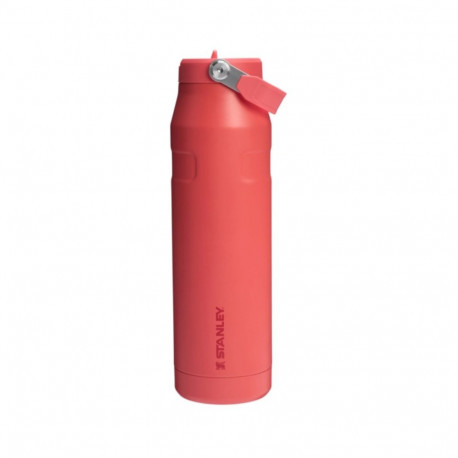 Stanley The IceFlow Thermos bottle with straw Flip Straw 2.0 1.06L Coral red-orange