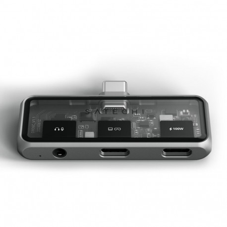 Satechi Mobile XR -USB-C-hubi äänentoistolla, tähtiharmaa