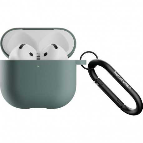 Native Union Active Case silikonowe etui ochronne na AirPods 4 slate green