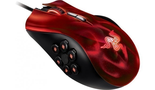 Razer мышка Naga Hex, красный