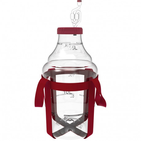 Purunematu demijohn - 15 L koos klambritega BROWIN 644215, polüpropüleen BPA-vaba, 24.6x24.6x47 cm
