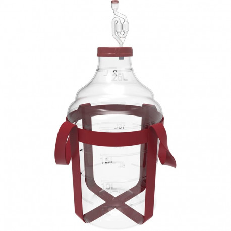 Purunematu Demijohn BROWIN 644225, 25 L, polüpropüleen, 29.5x29.5x54.2 cm