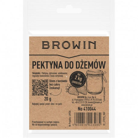 Browin 410044, 20g, gelling agent for jam, citrus pectin, amidated, no preservatives