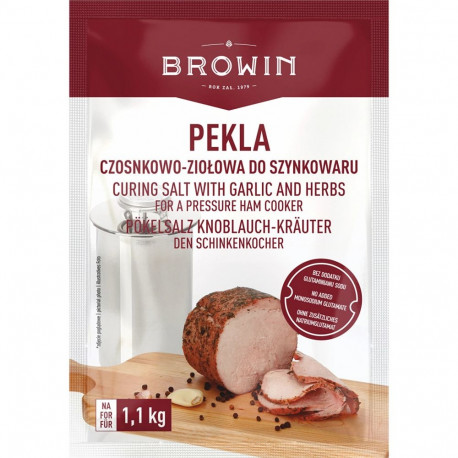 Browin Curing Salt with Garlic and Herbs MODEL 410022, 100 g, suitable for ham cooker