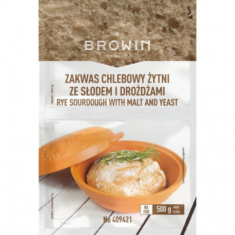 Rye Sourdough with Yeast and Malt BROWIN 409421 23 g