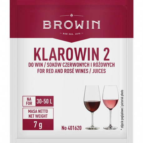 Klarowin 2 selitusaine punastele veinidele BROWIN 401620 7g