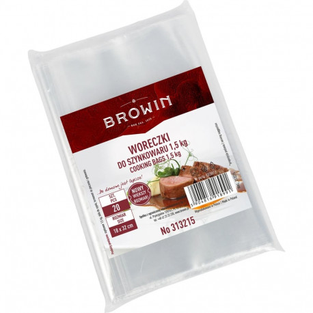 Cooking bags for 1.5kg press ham maker BROWIN 313215 18x32cm 20 pcs.