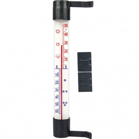 Window stick-on thermometer BIOTERM 020505 -70°C to +50°C 23cm anthracite