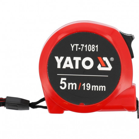 Measuring Tape 5m x 19mm YATO YT-71081 Steel ABS Rubber