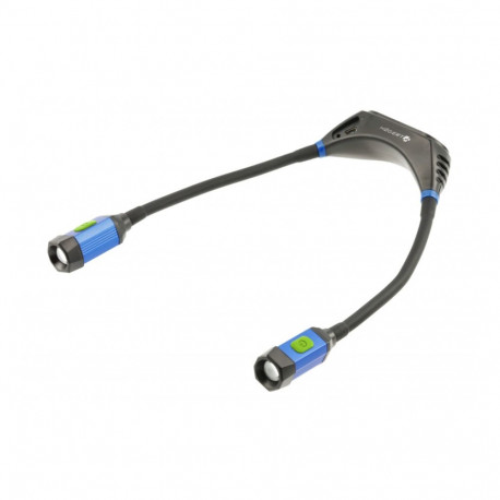 Hogert HT1E429 kaelatulilamp, 300 lm, 30 m, Li-Po 3.7 V 2000 mAh, 10 h, USB-C, magnet, 1/4"
