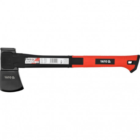 Yato chopping axe YT-79971, 1000g, 440mm, 48-58 HRC, C45 steel, nylon handle, TPR grip, for carpentr