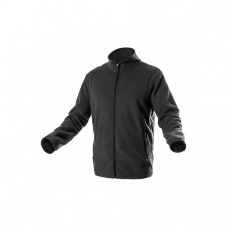 Hogert fleece jacket HT5K384-L, 100% polyester, 290 g/m², 2 lower pockets with zipper, hem adjustmen