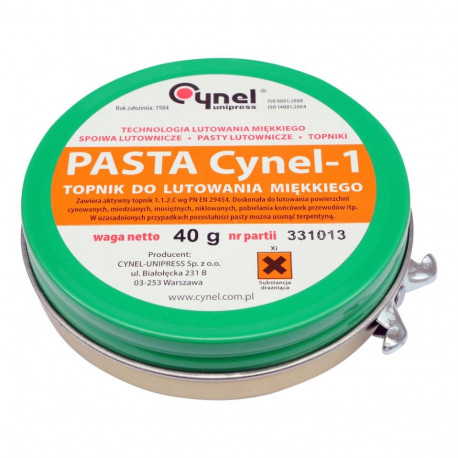 Toya Jootepasta 76835, 40g, vool, 1.1.2.C wg PN EN 29454, jootmiseks tinaga kaetud, vase, messingist
