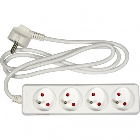 Vorel Extension Cord 72501, 1.5m, 4 grounded sockets, 16A, 230V, H05VV-F, workspace